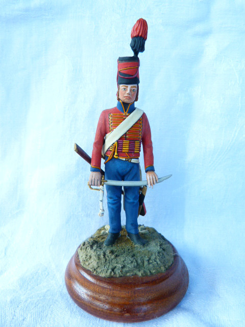 Soldat De Plomb 90mm – Hussard Du 6ème Régiment – Premier Empire – Peinture Amateur