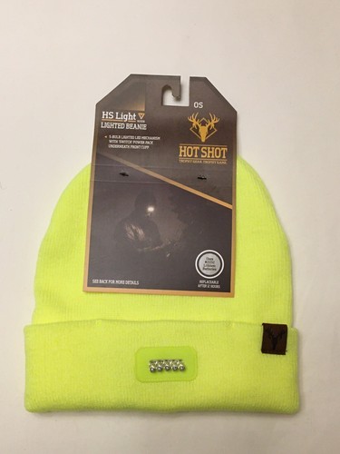 HOT SHOT 5 Bulb Lighted Beanie with 