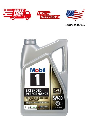#ad Mobil 1 Extended Performance Full Synthetic Motor Oil 5W 30 5 Quart $27.99