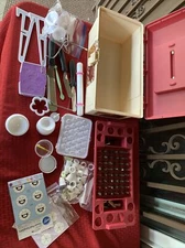 WILTON Cake Decorating Tool Caddy Portable Organizer Box Supply W Lots Of Extras