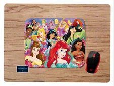 DISNEY PRINCESSES CUSTOM PC DESK MAT MOUSE PAD PC GAMING HOME SCHOOL OFFICE GIFT