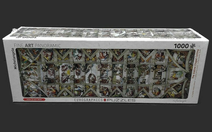 Eurographics Panoramic Michelangelo Sistine Chapel Ceiling 1000pc