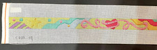 S Roberts Cook Adult Heart Theme Belt Handpainted Needlepoint Canvas