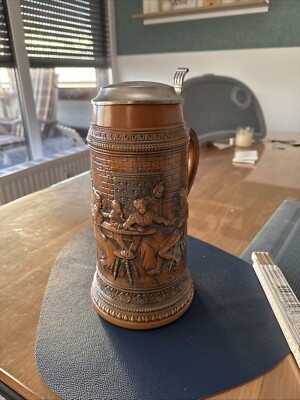 Bierkrug ERBO ZINN Stone Ware Staffel