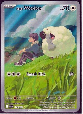 POKEMON Hop'S WOOLOO 170/159 JOURNEY TOGETHER- SIR-HOLO (W3) NM
