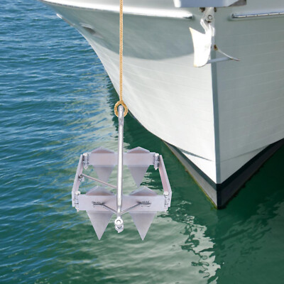 Boat Slide Box Anchor, Foldable Sliding Cube Anchor, Foldable Boat Anchor 13 lbs