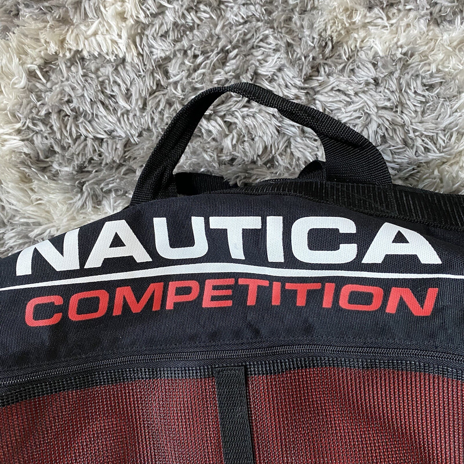 Vintage Nautica Competition Spell Out Duffle Bag Tote Bag Good