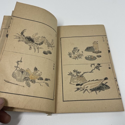 Antique Japanese Art Book Woodblock Painting Comics 1890s - Picture 20 of 21