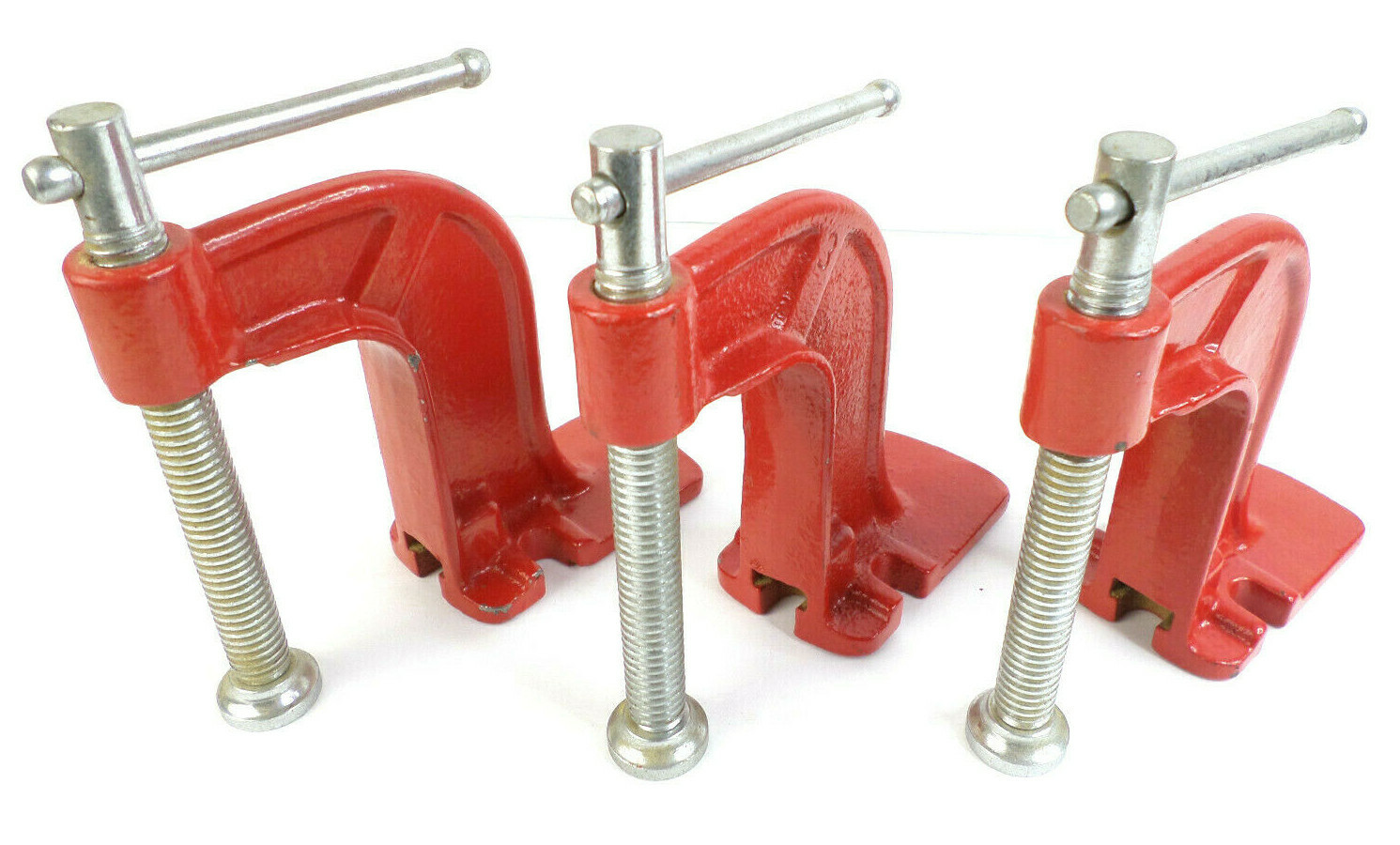 (Lot of 3) 3" Heavy Duty Hold Down Benchtop Clamps Woodworking Hobby