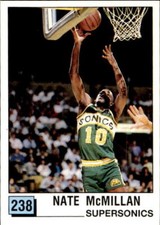 1990 NBA Panini Basketball Figure #238 Nate McMillan