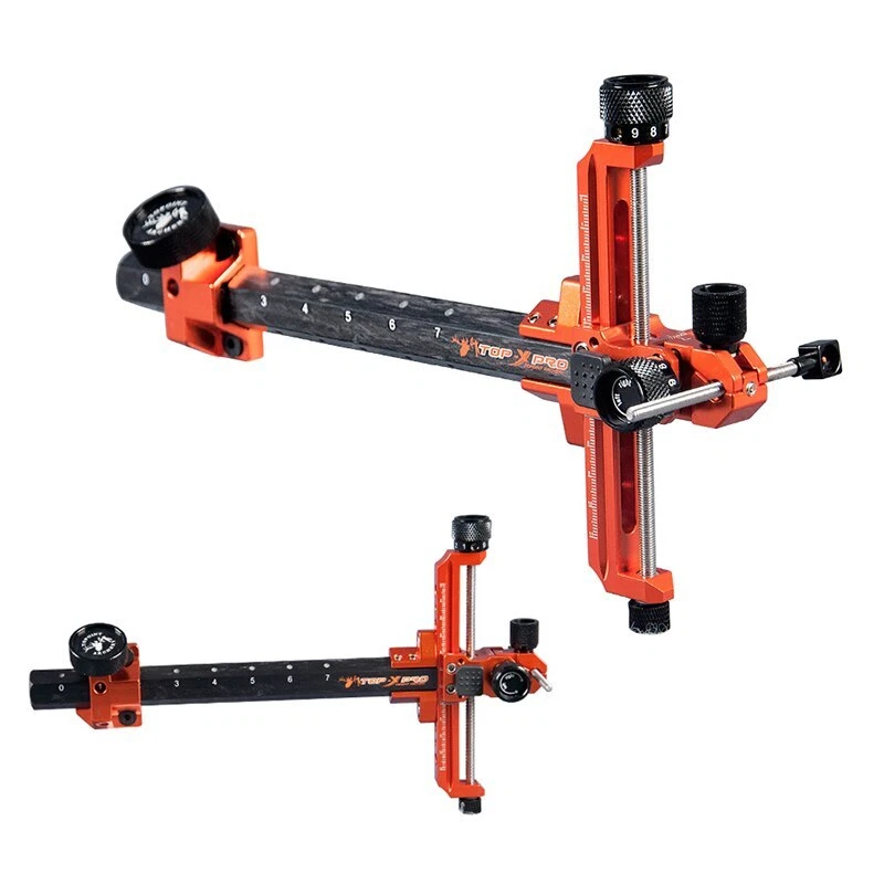 Mira de arco recurvo de tiro con arco barra de carbono 1 pin aluminio objetivo caza arco flecha Foto 4 de 4