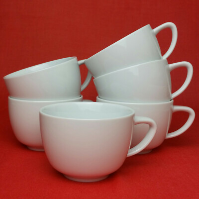 Thomas Amici Weiß 6 Cappuccino/Tee-Tassen Cappuccino-Obertassen 220 ml Porzellan