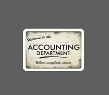 Accounting Department Sticker Everybody Counts