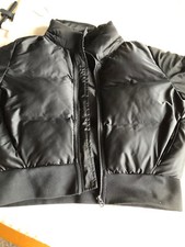 Ivy Park Asos Hooded Padded Puffer Black Shiny Oversized Jacket Coat S M L Xl