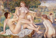 Auguste Renoir - The Large Bathers Giclee Fine Art Print on Canvas Printing 36"