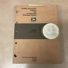 John Deere 4239D/T/A ENGINE PARTS CATALOG MANUAL BOOK LIST DIESEL GUIDE, PC3153