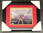 JOE MONTANA A1 SAN FRANCISCO 49ERS SIGNED AUTOGRAPHED 8X10 PHOTO FRAMED PSA
