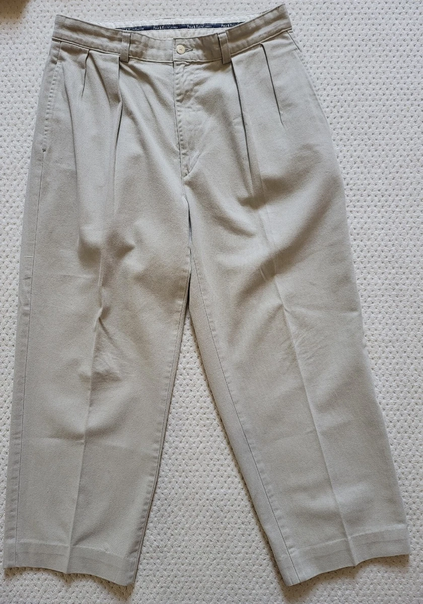 Vintage Polo Ralph Lauren Cotton chino ANDREW pants STONE BEIGE