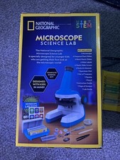 National Geographic Microscope Kids Science Kit Easy To Use Gift Bonus Goggles