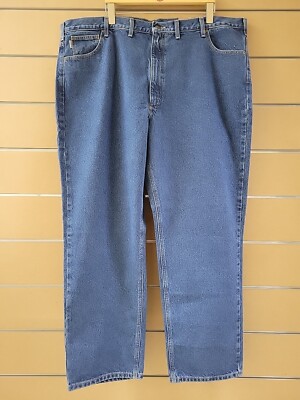 Carhartt B18 DST Traditional Fit Tapered Leg Men Blue Jeans Size
