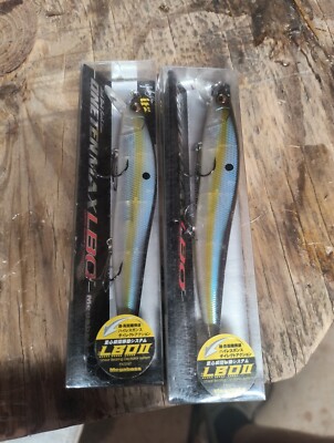(Lot of 2) NIB Megabass Oneten Max LBO, Jerkbait Fishing Lure, Sexy French Pearl