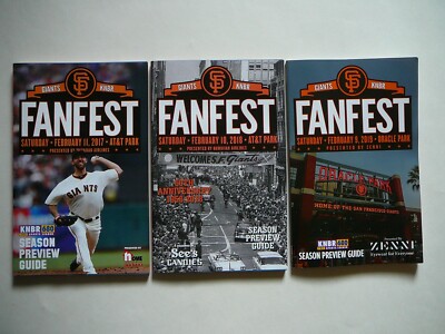 San Francisco SF Giants 2017, 2018 & 2019 Fan Fest Season Guides