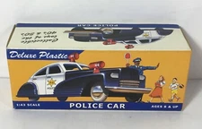American Dimestore 1940's/50's Police Car Deluxe Plastic Construction 1/43 