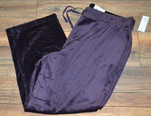 Croft \u0026 Barrow Plum Escape Velour Pant 