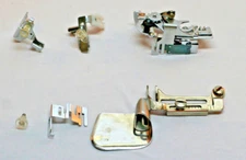 Lot of 5 VTG Presser Feet for Super High Bar 1 1/8" Sewing Machine Universal GUC
