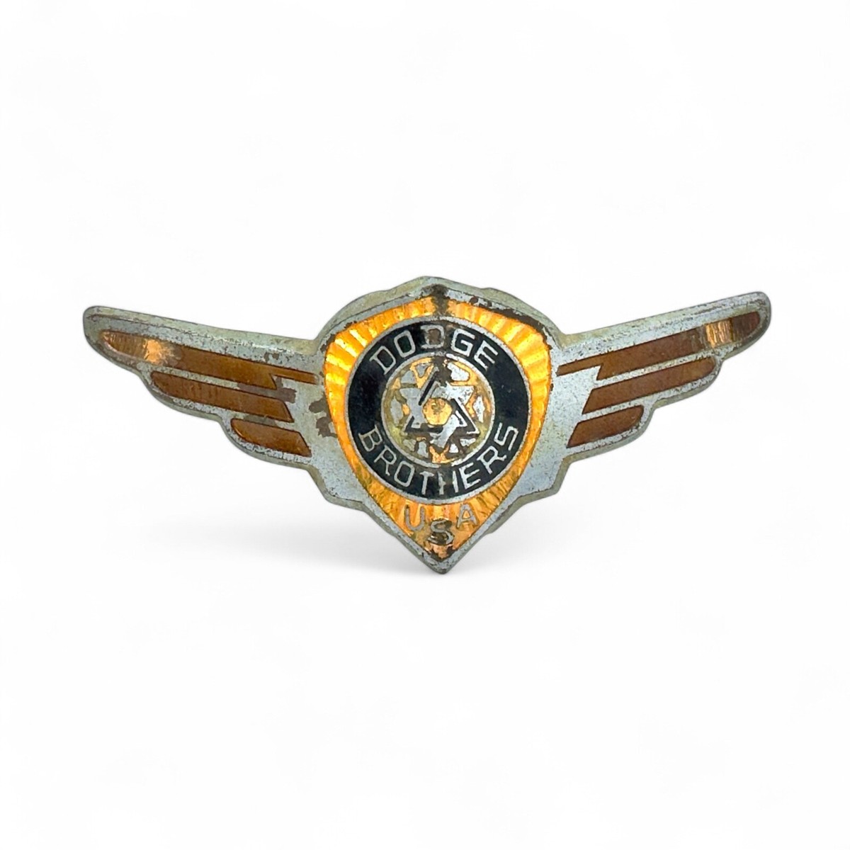 Vintage 1928 Dodge Victory Six Winged Emblem - Original Radiator
