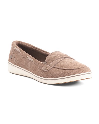 Neu mit Karton Grasshoppers Ortholite Memory Foam Windham Wildleder Walnuss Turnschuhe Größe 9W