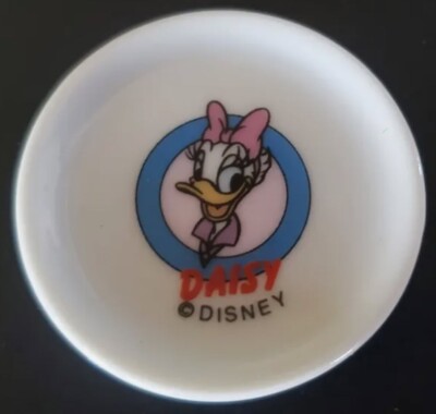 DISNEY DAISY DUCK TINY TREASURES MINI CERAMIC PLATE 1.75'' WIDE - YOU PICK