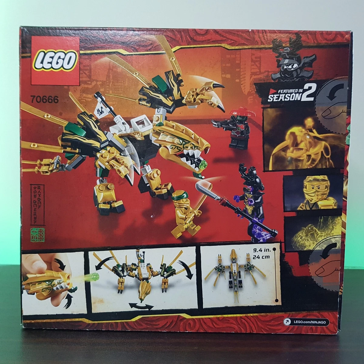 LEGO 70666 Ninjago THE GOLDEN DRAGON New Sealed Lloyd Overlord Stone Army Scout