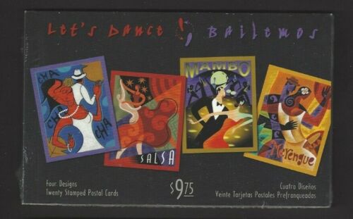 UX445-UX448 Lets Dance Complete Booklet Set Mint Size 6" X 4.25" - 第 1/1 張圖片