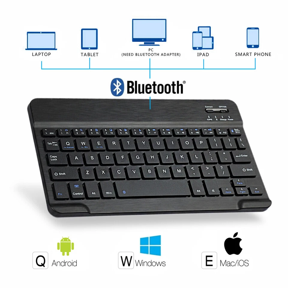 Funda y Teclado Bluetooth Para iPad Pro 7 8 9th/Pro 11"/iPad Air 3 4 5 6/M2 2024 Foto 3 de 4