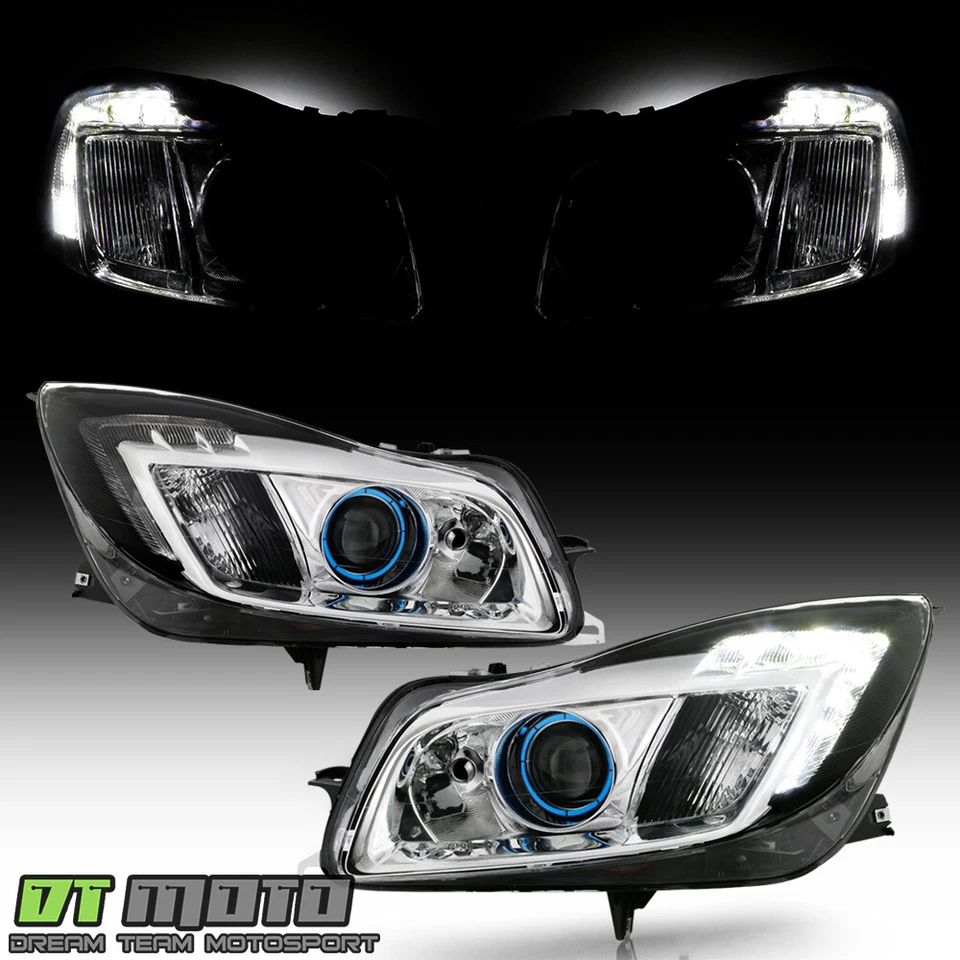 Faros proyectores Buick Regal 2011-2013 con luces de circulación LED DRL lámparas 11-13 Foto 2 de 4