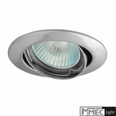 MR16/GU10 Einbaurahmen in rund & schwenkbar Kanlux ''VIDI'' 75mm DA - chrome