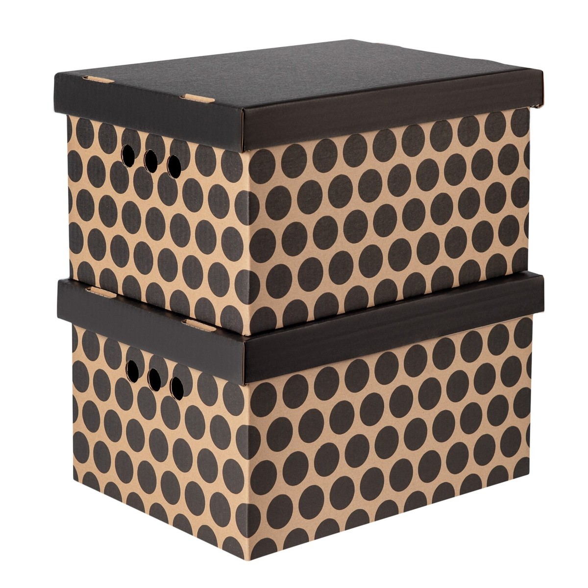 Black Decorative Storage Boxes VidaXL Storage Box Fabric 50x30x25 Cm