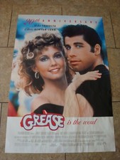 GREASE 20TH ANNIVERSARY - FILMPOSTER MIT JOHN TRAVOLTA UND OLIVIA NEWTON JOHN