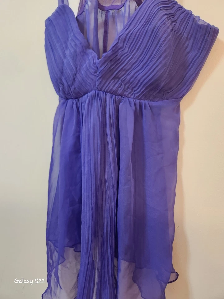 Babydoll Shirley of Hollywood Gorgeouse renda elástica malha macia roxa - Imagem 2 de 4