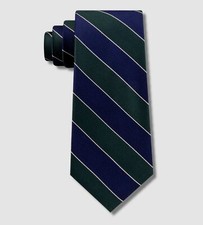  55 Club Room Men's Stripe Self Tie Classic Silk Neck Tie 56 x 3.25