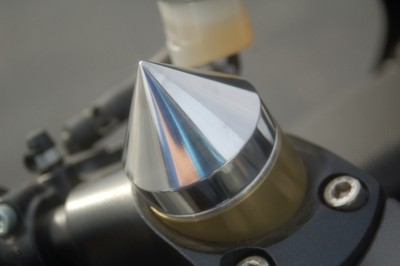 NINJA ZX ZZR ZX9R ZX7R ZX6R 600 700 750 CHROME CONE FORK TUBE CAPS