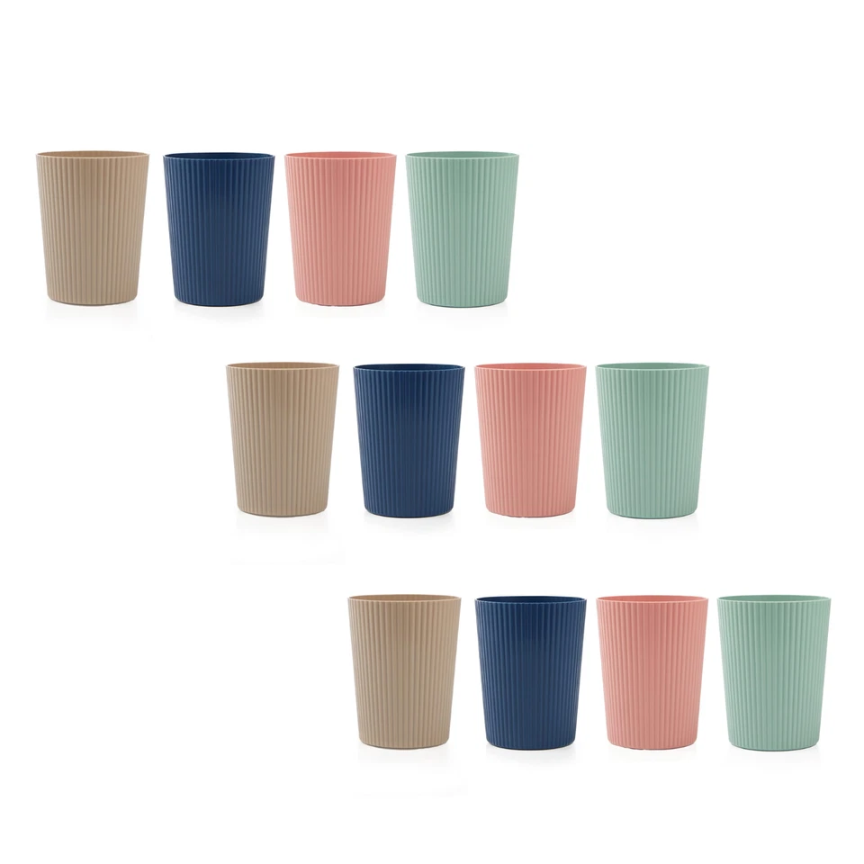 Summer Ribbed Tumblers 4 Pack - Multi-Colour - Image 1 of 1