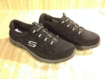 Skechers Womens 6W Gratis Going Places Full Circle Black Slip On Sneaker WIDE