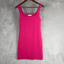 Babaton Contour Squareneck Mini Dress Pink Medium Bodycon Sleeveless Aritzia