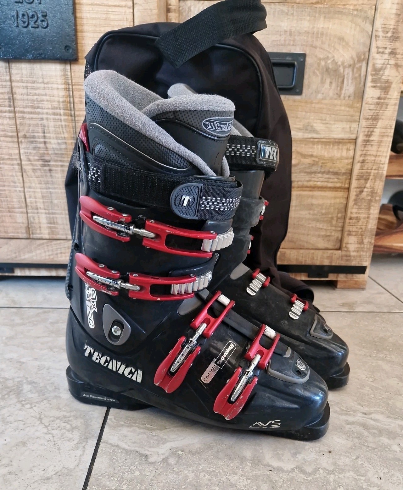 SALOMON TECNICA 9x INNO TEC SCARPONI DA SCI UOMO CON BORSA MISURA UK 8 5 310mm