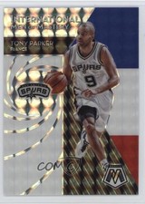 2019-20 Mosaic International Men of Mastery Silver Prizm Tony Parker #4 HOF 1e6a