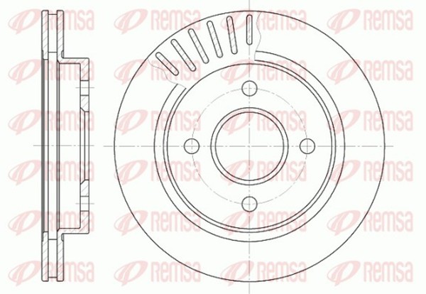 2X Remsa Bremsscheibe 6160.10 FüR Mondeo Gbp Bnp Ford 253Mm 1 Turnier 2 Bap Bfp-image