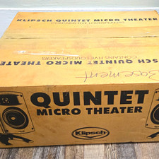 Klipsch Quintet Micro Theater 5.0 Home Theater Speaker System Wired Black