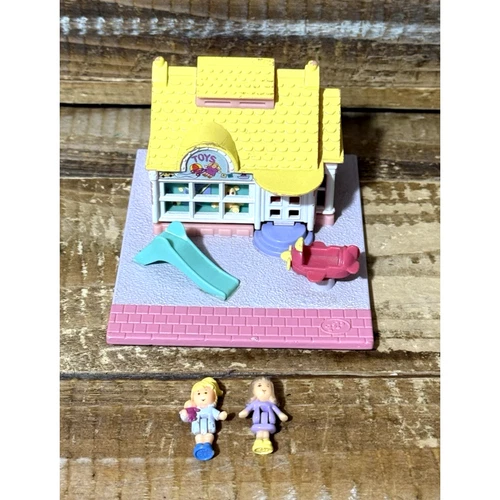 Vintage 1993 Polly Pocket Bluebird Toy Shop Pollyville Complete